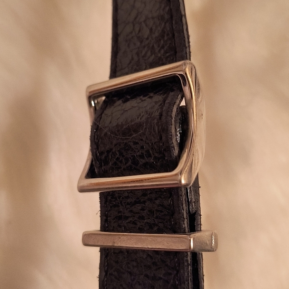 THE TREND Crossbody Bag Purse Croc Embossed black Leather ITALY. - Picture 4 of 11